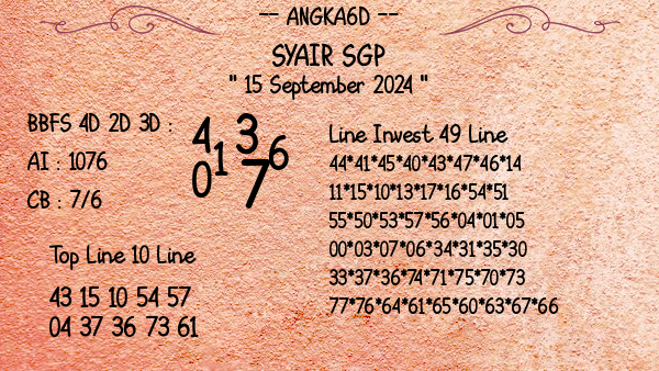 Prediksi SGP